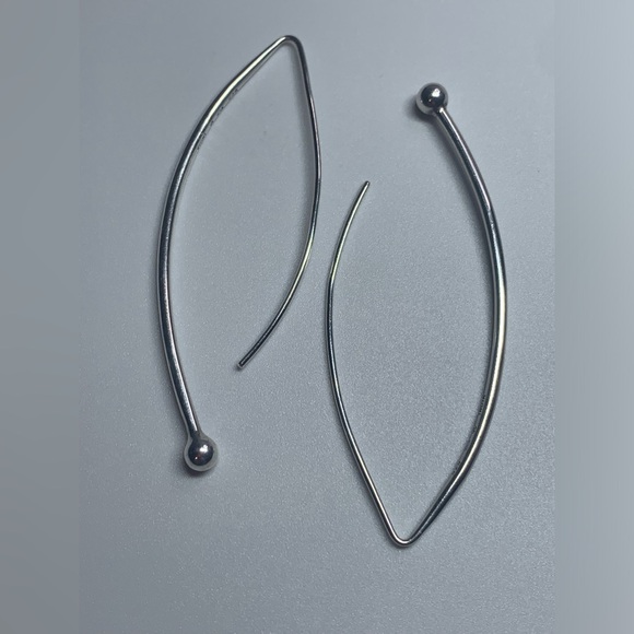 Silpada Vintage Sterling BALANCING ACT Ball Threader Earrings - Picture 13 of 15